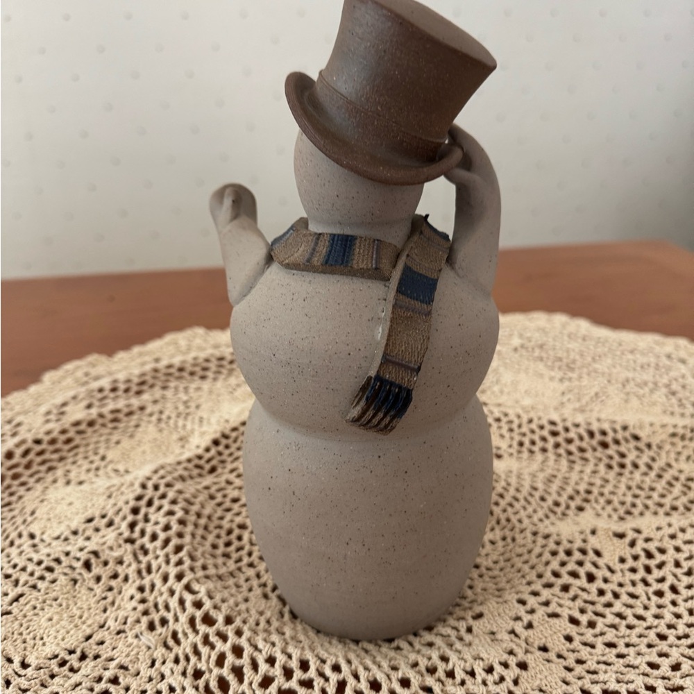 John Bauman Stoneware Holiday Decor Snowman - Picture 4 of 8